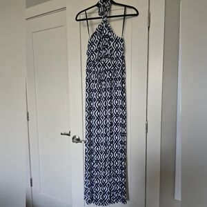 Vineyard Vines Navy and White Geometric Dress